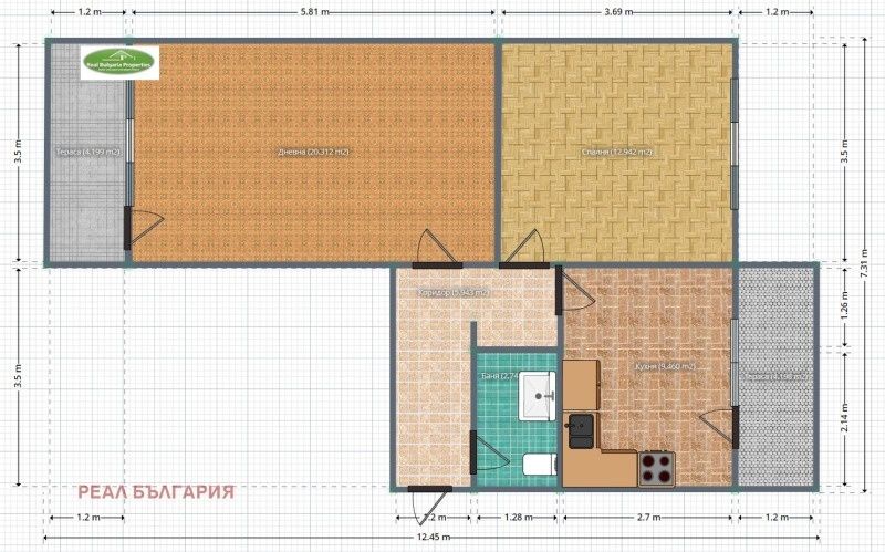 Продава се Двустаен апартамент в Русе, Център - 62 кв.м за 982 €/кв.м - Снимка #13