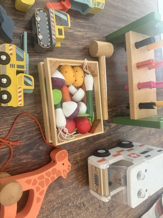 Lot jucarii de lemn Hape Haba Tender Leaf Toys Ikea