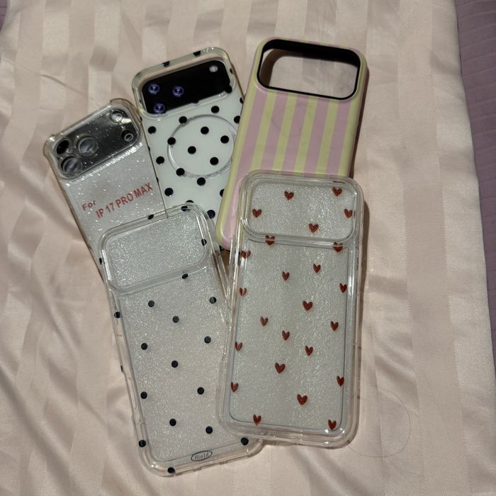 Кейсове iphone 17 pro max 2 нови + 3 броя подарък