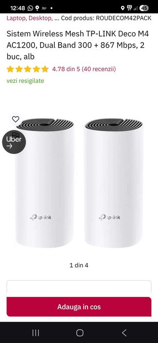 Sistem Mesh TP-Link WiFi Dual Band Gigabit AC1200
