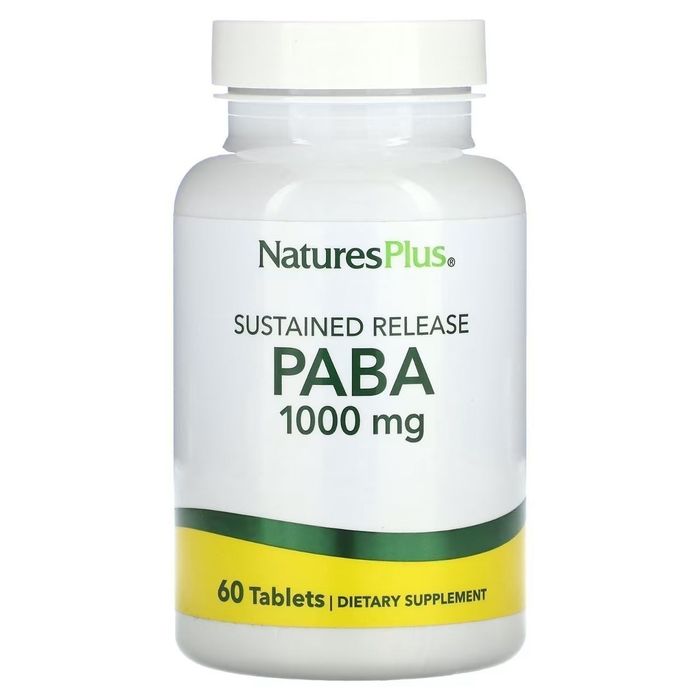 ПАБА 1000 NaturesPlus,PABA1000 мг60 таблеток