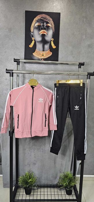 Trening copii adidas roz cu negru