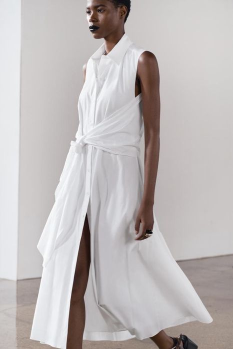 Платье-рубашка ZARA XL