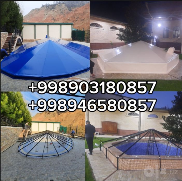 Бассейн банер и баннер тент bassen baner  banner  tent  установка