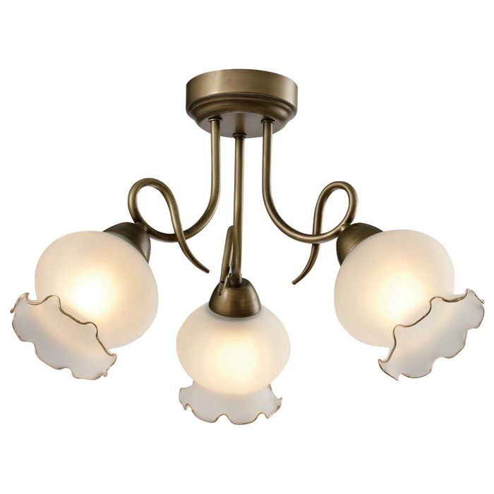 Lustra Columbine KL103010, 3xE27, bronz+alba, IP20