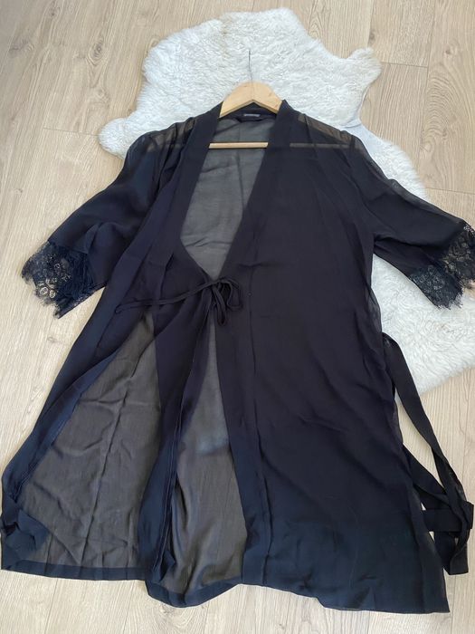 Halat negru Reserved, semitransparent, XS/S