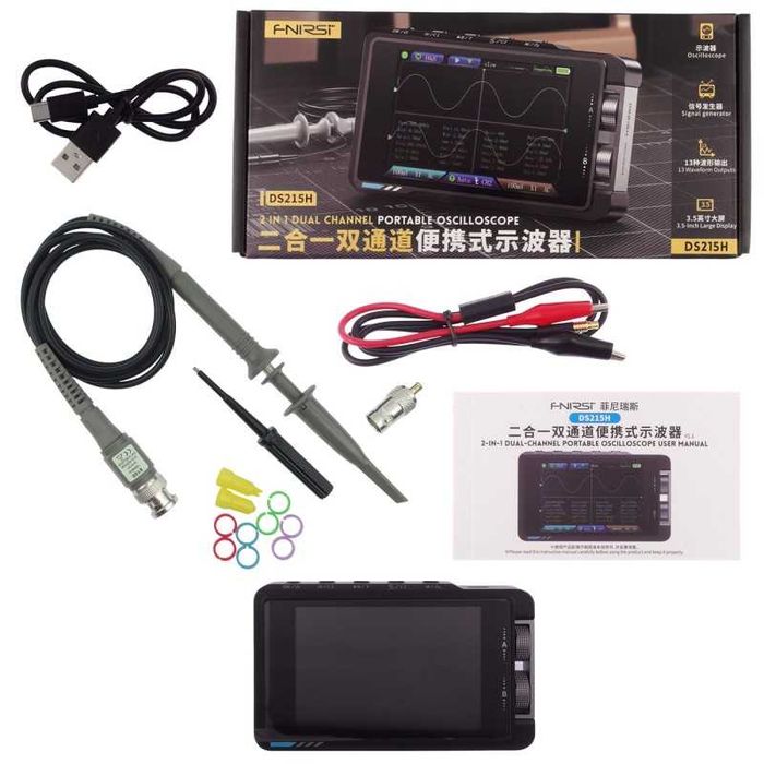 Osciloscop portabil FNIRSI DS215H