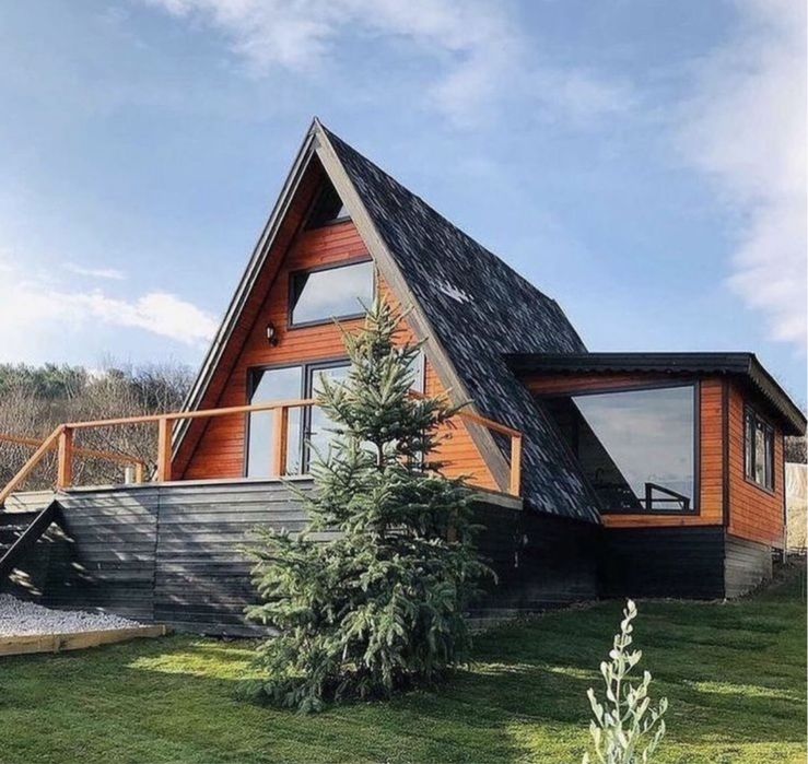 Vand dar si realizez la comanda cabane tip casa sau Aframe la cheie