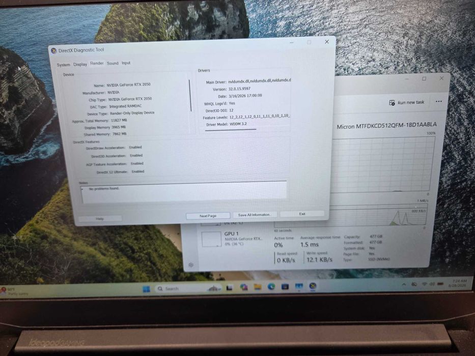 Hope Amanet P10/Laptop Lenovo Ideapad Gaming 3 Ryzen 5 RTX 2050 SSD