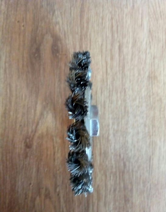 Perie sarma,circulara,cu alezaj,pentru otel/inox,diametru 125x14x22 mm