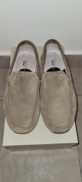 Mocasini Bata piele întoarsă