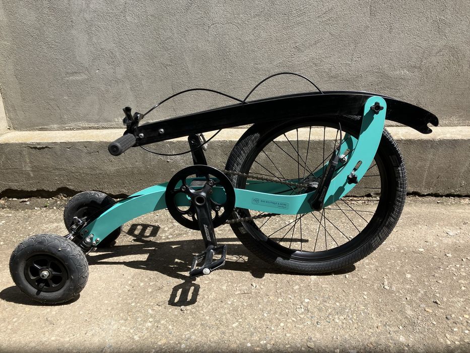 Halfbike, stare foarte bună - bicicletă pliabilă ergonomică pedalezi stând în picioare