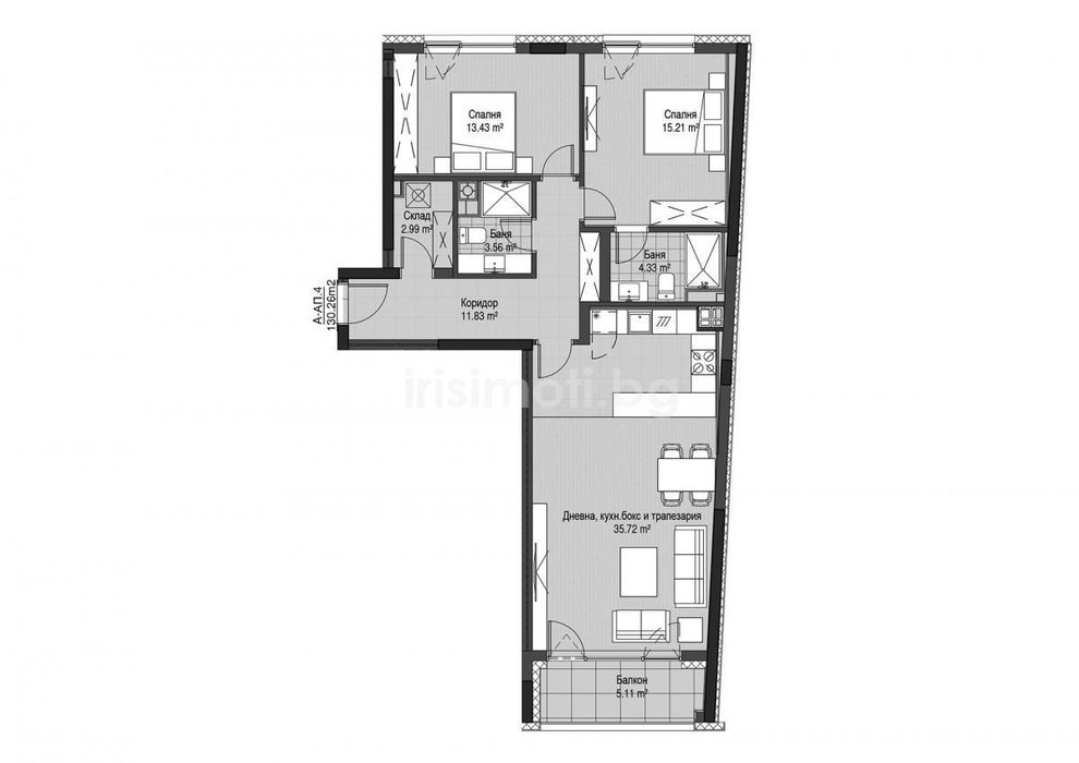 Продава се Тристаен апартамент в София, Витоша - 130 кв.м за 2108 €/кв.м - Снимка #5