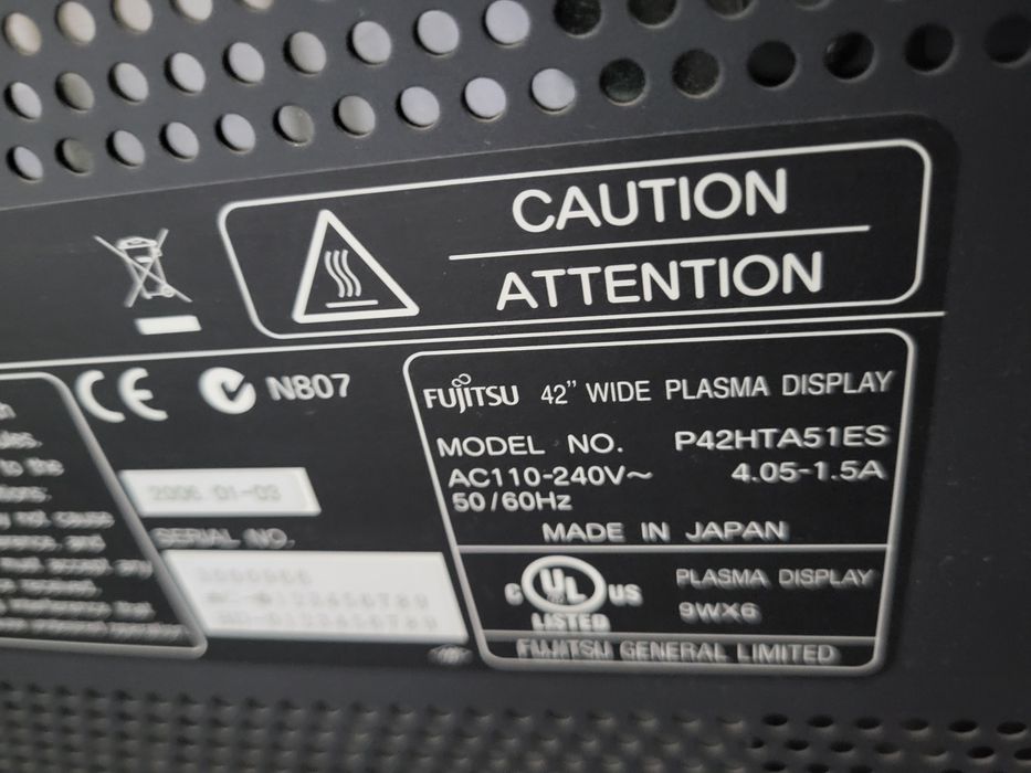 Телевизор Fujitsu Plasma