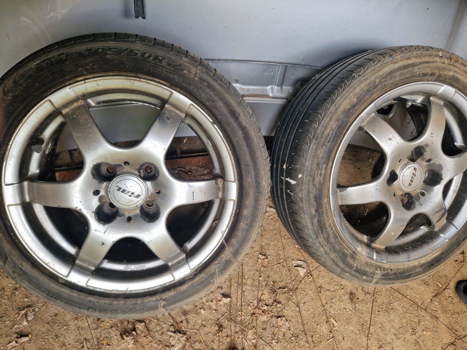 Set jante Aliaj 190/50 r15 in 4 prezoane cu cauciuc si/sau roata de rezerva