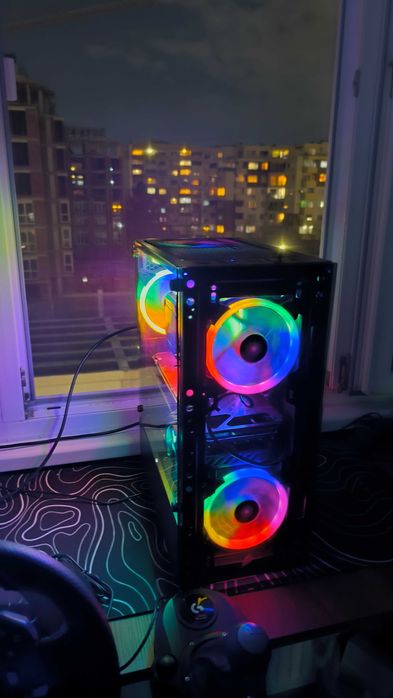 Компютърна кутия 1stPlayer FireDancing V2-A RGB, черен - V2-A-4R1