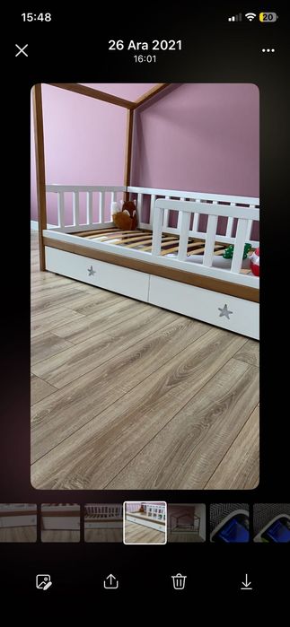 Детско легло тип къщичка монтесори