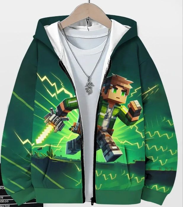 Кофта с капюшоном 7-8 лет