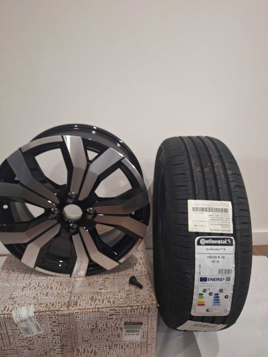 Roata completa anvelopa Continental si janta Mahalia 16 Dacia Logan