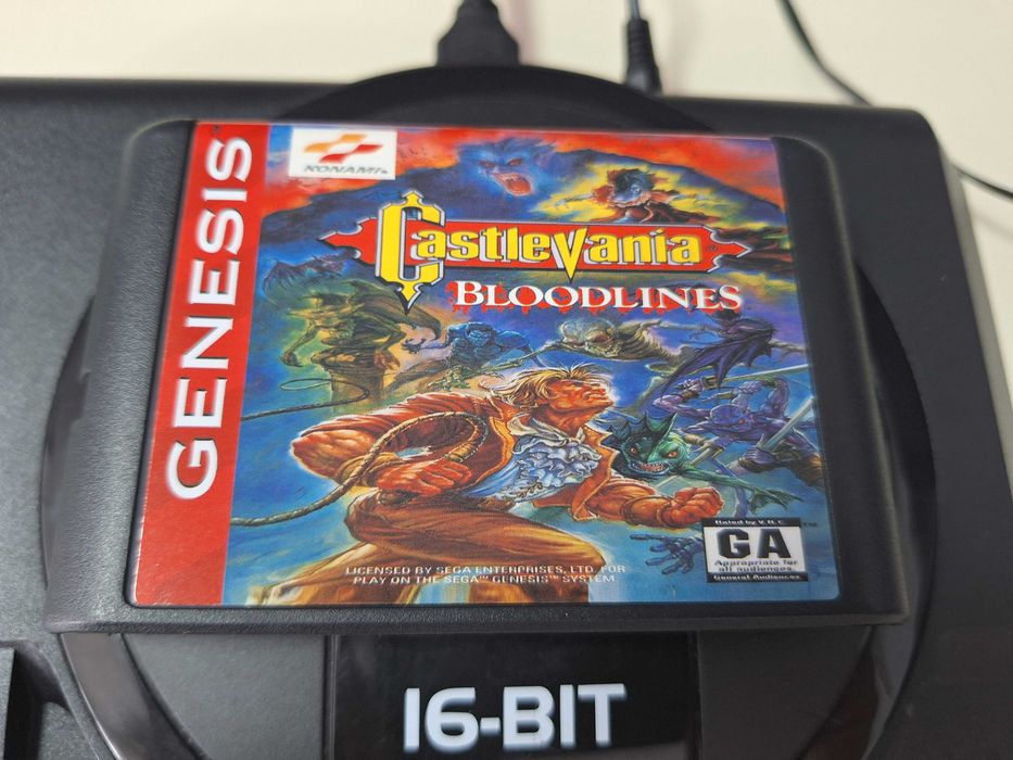 Castlevania Bloodlines caseta discheta clasica Sega Mega Drive Genesis