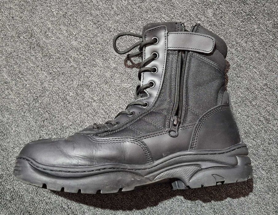 Ghete tactice barbati NORTIV 8, marimea 41.5, fermoar, negre