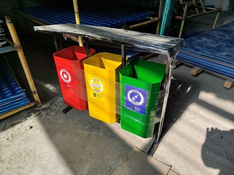 Урна металлическая для мусора, уличная урна