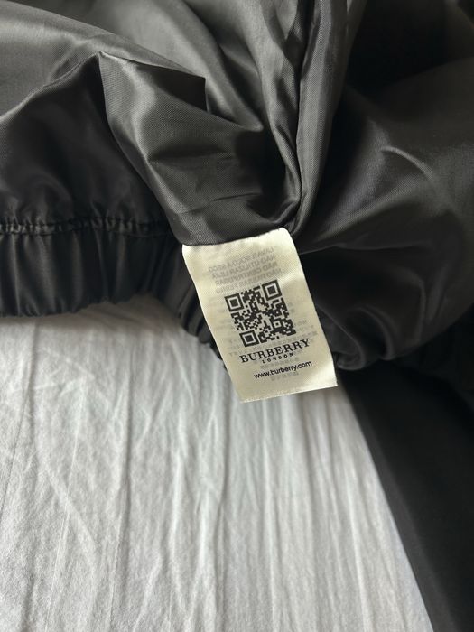 Burberry Black Hooded Jacket, Size S Fits M