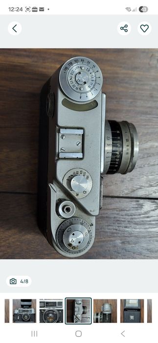 Aparat/camera de fotografiat FED-4 +blitz foto Saulute-2, made in URSS