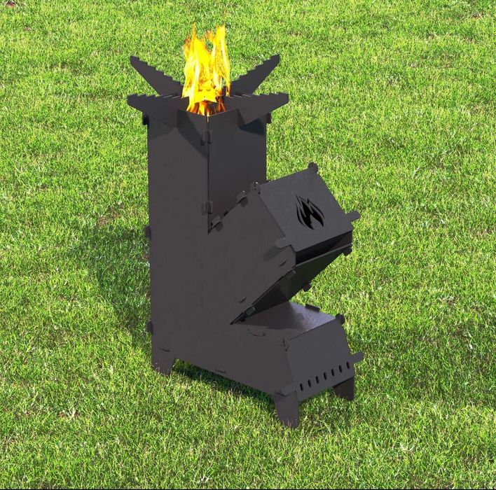 Sobă Rocket Stove 2-în-1!