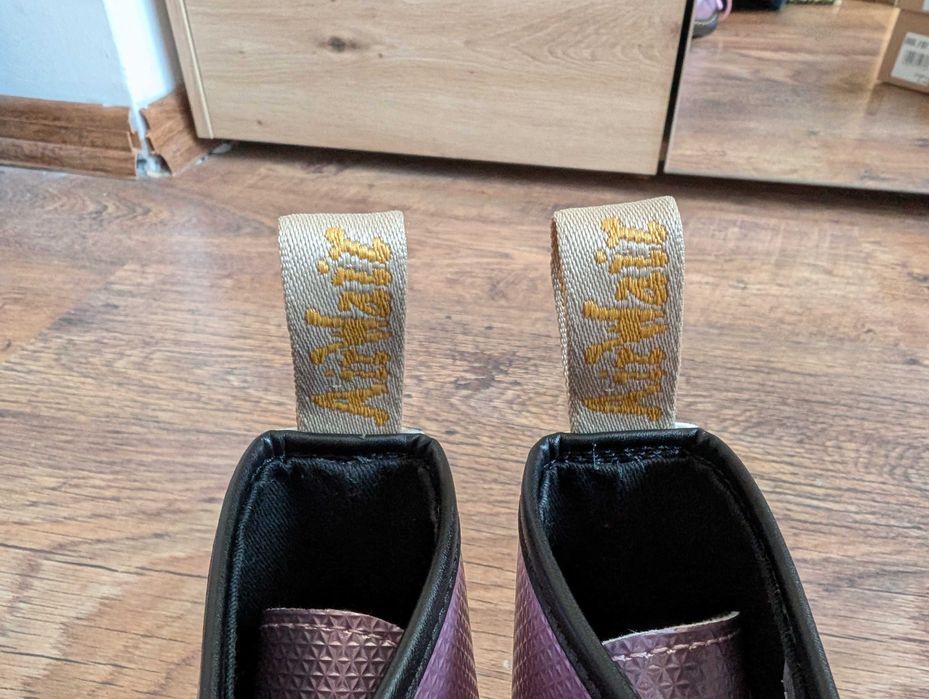 Кубинки Dr. Martens 1460 Pink Lavender VEGAN boots