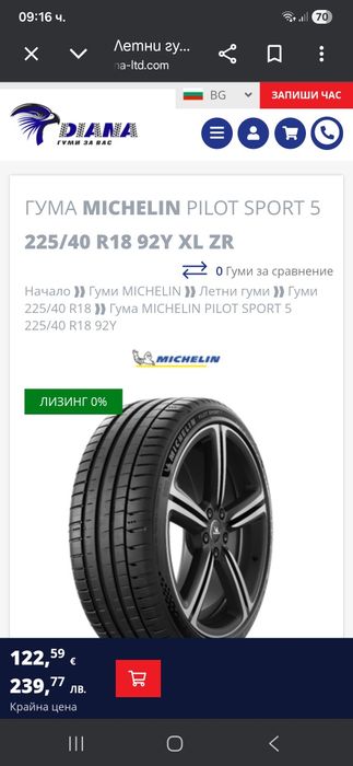 7мм! 2 бр 225 40 18 Michelin pilot sport 5