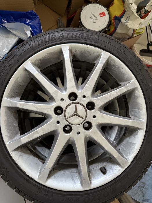 Джанти  с гуми 17 цола, 4 бр. 5х112 7Jx17Н2 ЕТ 49 Mercedes B