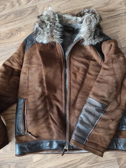 дублёнка -пилотка мужская, 52, курткир