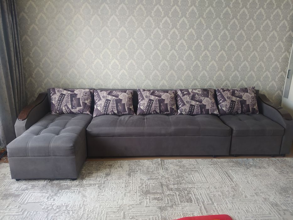 Диван раздвижной, угловой, пружинный