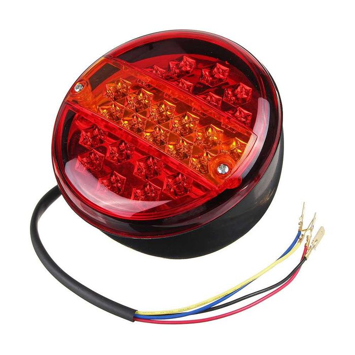 2 Броя LED Кръгли Стопове T459 3 Светлини Ф14см 12V/24V Водоустойчиви