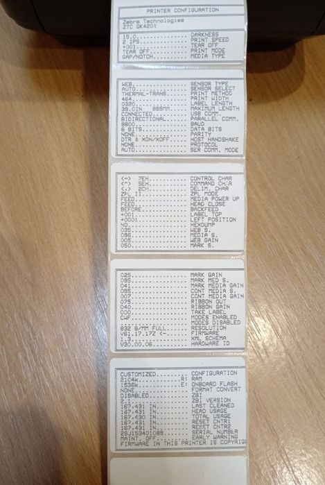 Термотрансферный принтер  GK420T штрих кодов и рисунков.