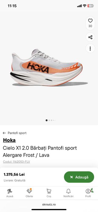 Pantofi sport alergare Hoka Cielo X1 2.0 marimea 42