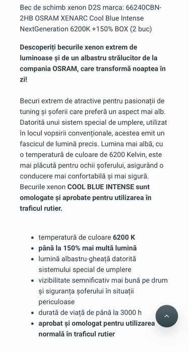 Xenon D2S 35w cool light