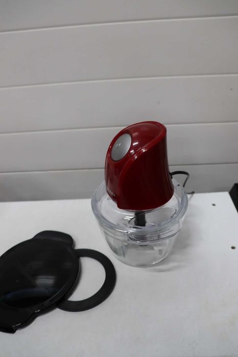 Russell Hobbs Електрически мини чопър [стъклен съд с капак] Desire Red (500 мл, нож от неръждаема стомана с 2 остриета, миксер