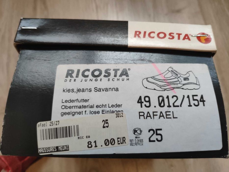 момчешки/момичешки детски обувки набук RICOSTA размер 25