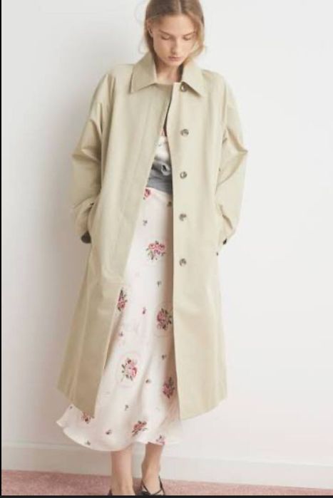 Хлопковый плащ оверсайз Lime