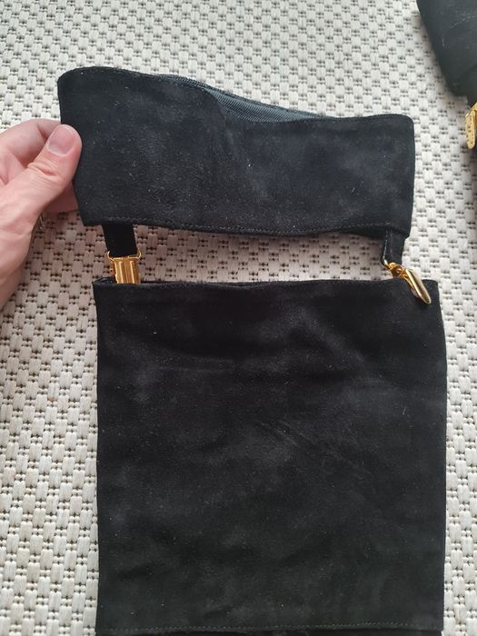 Cizme peste genunchi foarte lungi deosebite piele intoarsa 37