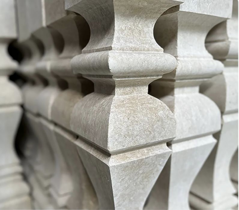 Балясина Балясина из травертина, Balyasina travertindan travertin tosh