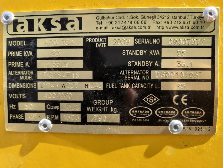 Генератор производственный