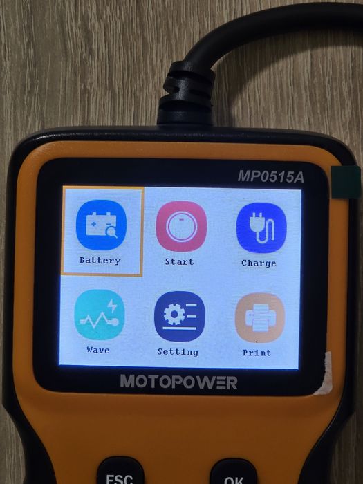 Tester Baterie Auto MOTOPOWER MP0515A – 12V, 100–2000 CCA