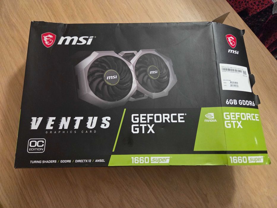 Nvidia MSI GTX 1660 SUPER VENTUS OC Видео Карта
