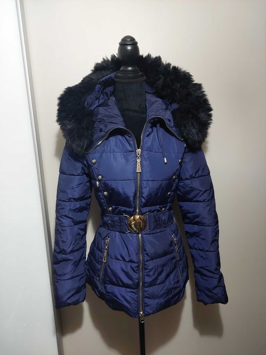 Geaca  stil Zara, albastra, marime S