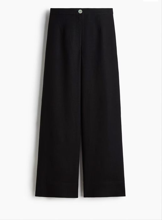 Панталон от ленена смес h&m