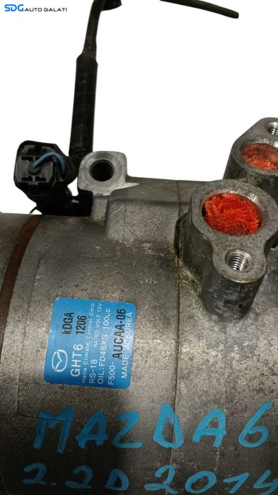 Compresor AC Aer Conditionat Clima Mazda 6 2.2 D 2012 - 2018 Cod GHT6 F500-AUCAA-06 FD46XG100CC [M8270]