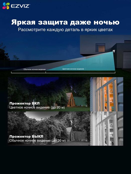 EZVIZ H8C (2K+ 4MP) Kamera | Wi Fi Kamera | PTZ Kamera|Видеонаблюдения